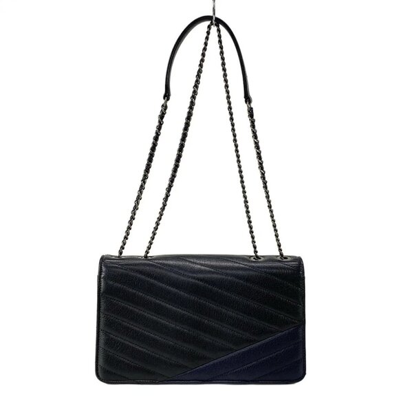 CHANEL V-Stitching (Chevron)/2.55/Gabriel Flap - Black Dark Navy - Picture 3 of 16